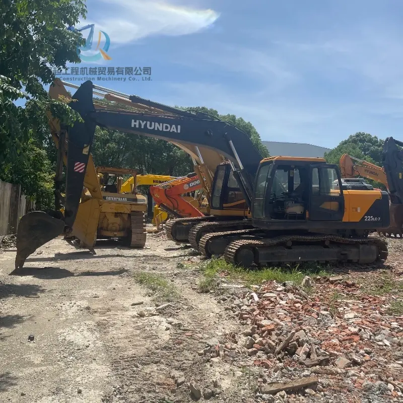 Durable Hydraulic Used Excavator HYUNDAI 225LC-7 Equipment Supplier Hot