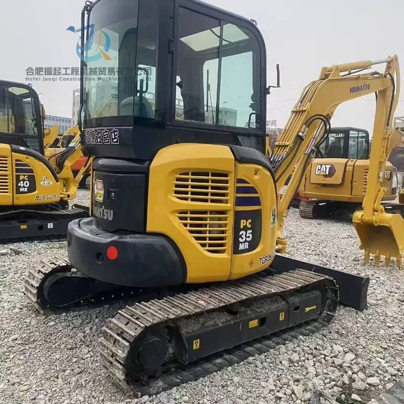 Good Condition Second-hand Komatsu PC35MR-2 Crawler Excavator Sand Digging Equipment