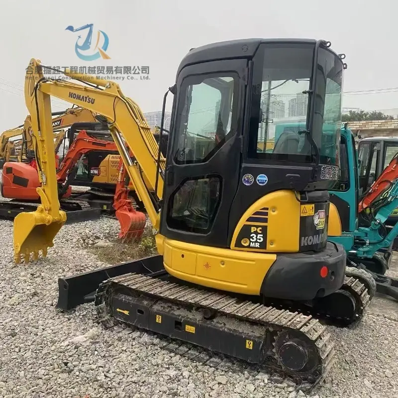 Good Condition Second-hand Komatsu PC35MR-2 Crawler Excavator Sand Digging Equipment