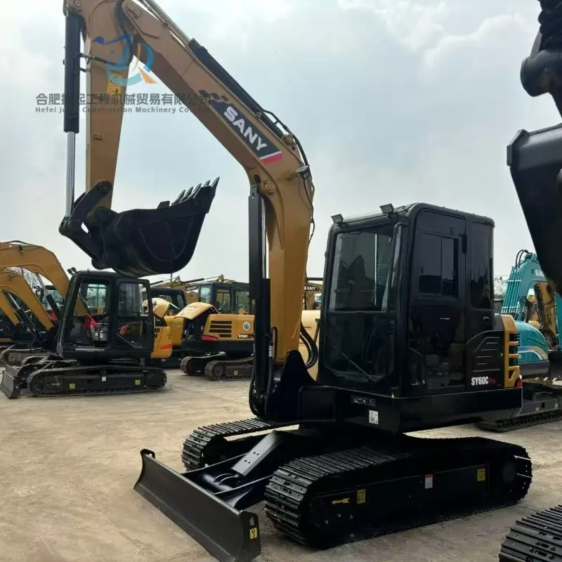 Good Condition Used Sany SY60Cpro Wheel Excavator Machine Supplier