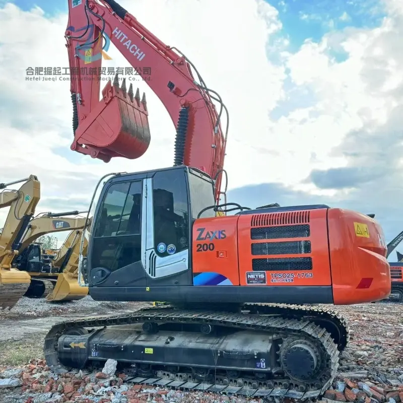 High Cost Performance Used Hitachi ZX200-3 Digger Machine Used Excavator Supplier