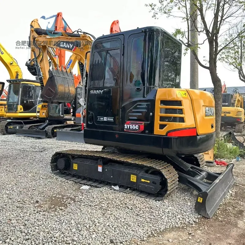 High Performance Used Sany SY55C Excavator Competitive Price Used Midi Digger
