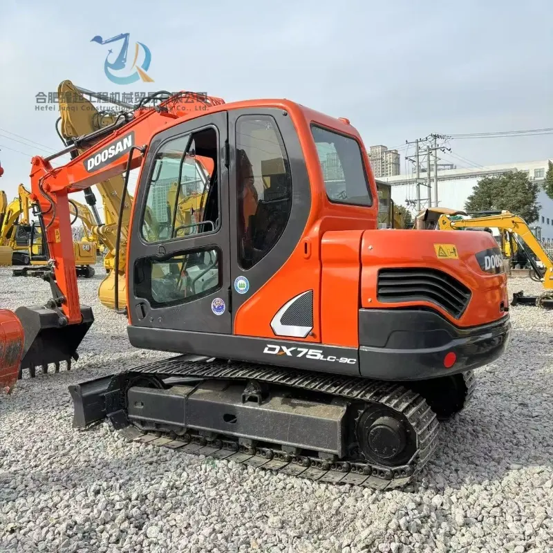 Hot Sale Doosan DX75LC-9 Mid-size Hydraulic Digger Good Condition Supplier Solution