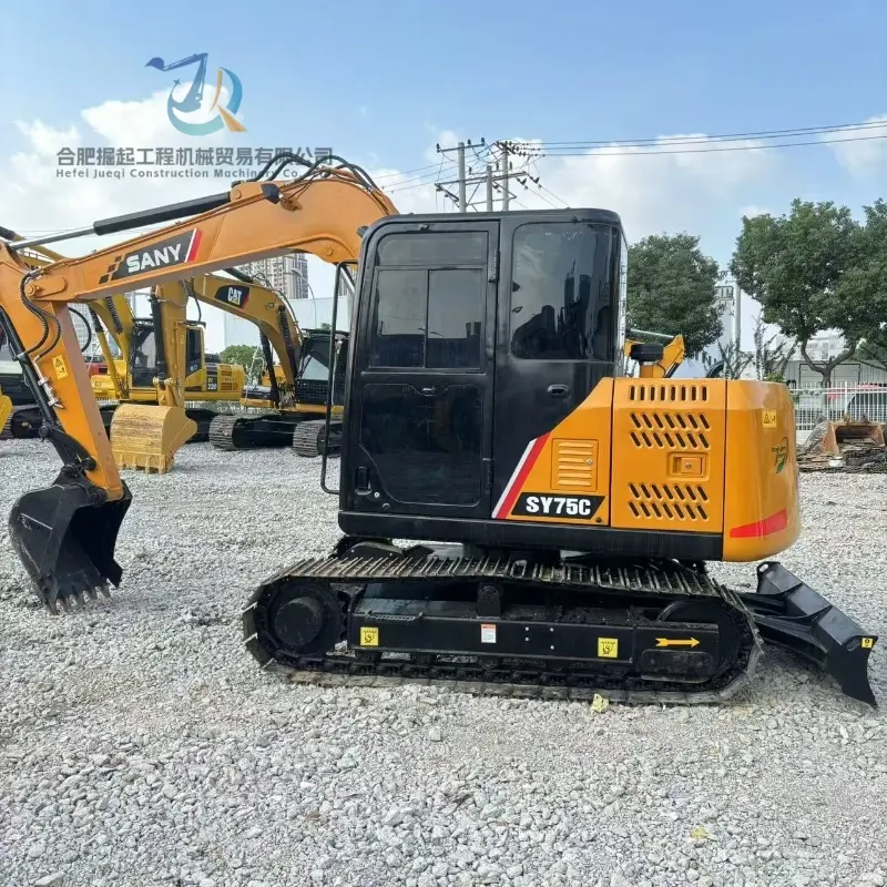 Hot Sale Used Sany SY75C Excavator High-quality Used Construction Equipment For Sale
