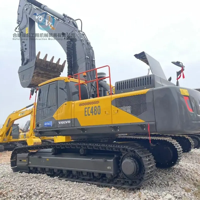 Large Volvo EC480D Second-hand Hydraulic Excavator Hot Sale Construction Equipment