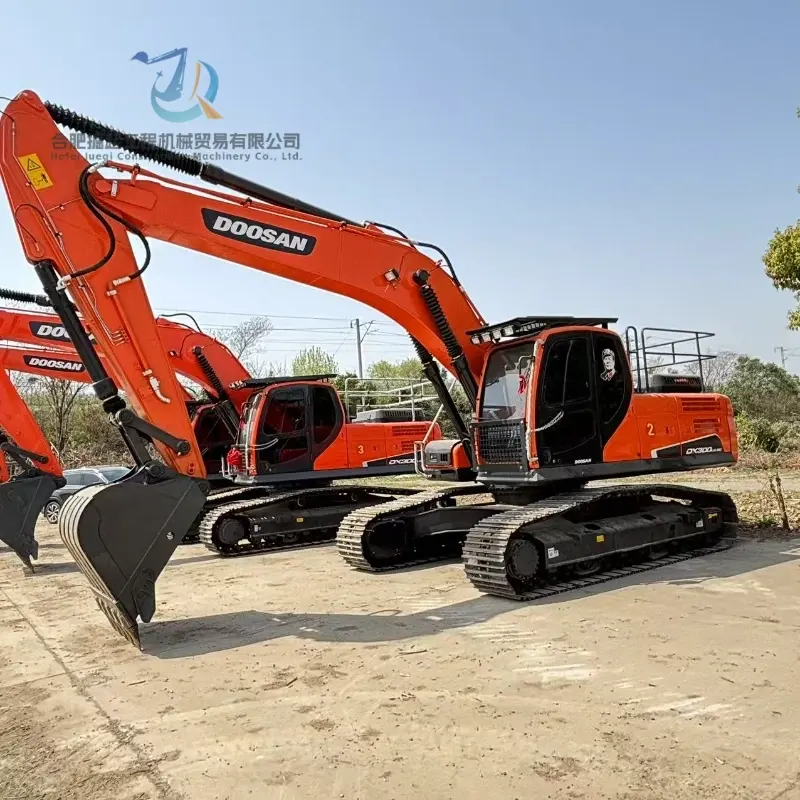 Long Boom Doosan DX300 Mining Excavator Second Hand Supplier Warranty