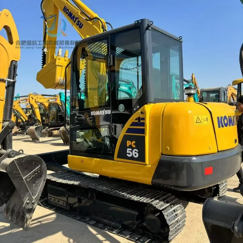 Low Price Used Komatsu PC56-7 Compact Machine Good Performance for Sale