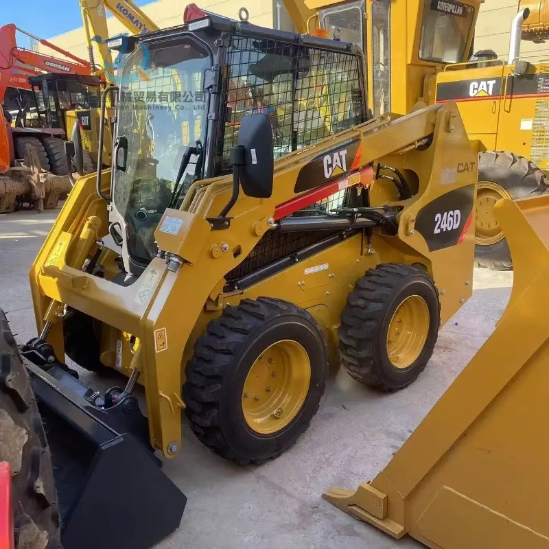Medium Loader CAT 246D Used Construction Equipment Good Condition