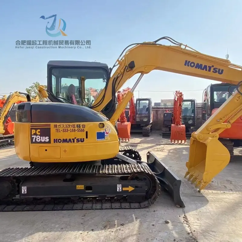 Оригинальный Komatsu PC78US Малый экскаватор Б/у Глобальные поставки Хорошее состояние