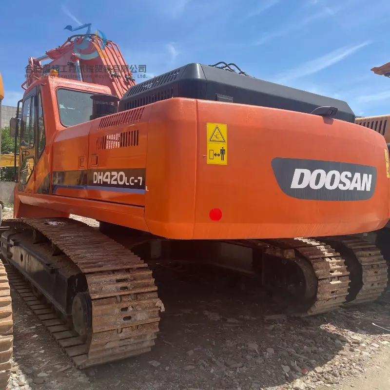 Мощный большой подержанный экскаватор DOOSAN DH420 Гидравлическая машина на продажу
