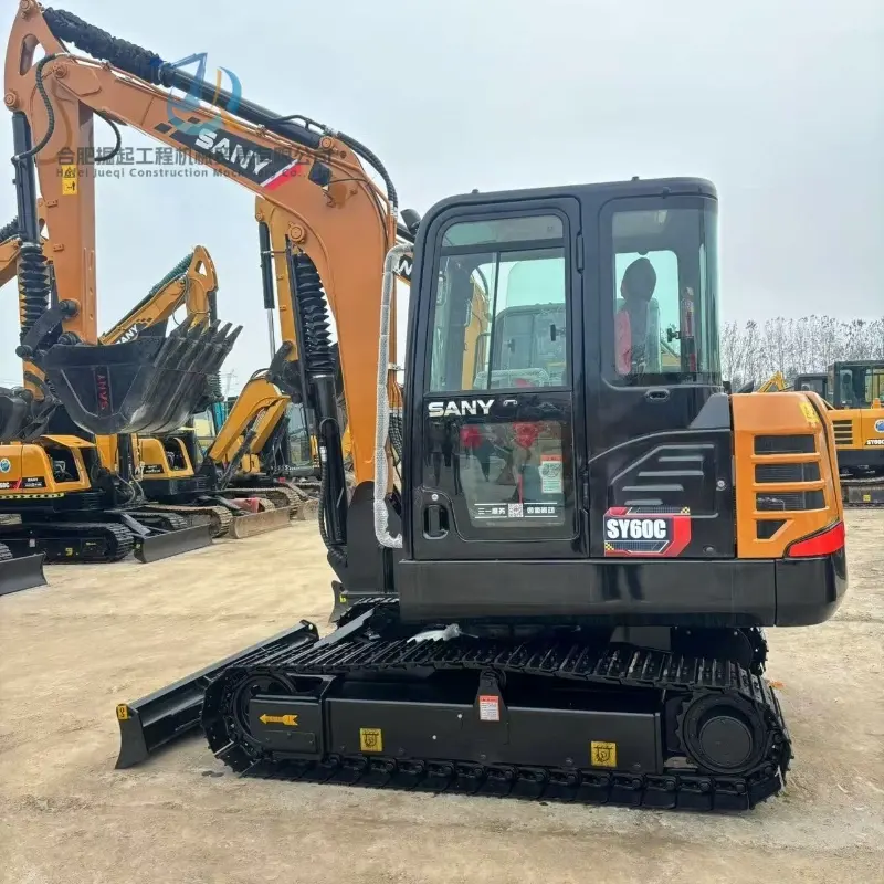 Powerful Second Hand Sany SY60C Hydraulic Digger Used Excavator Machine