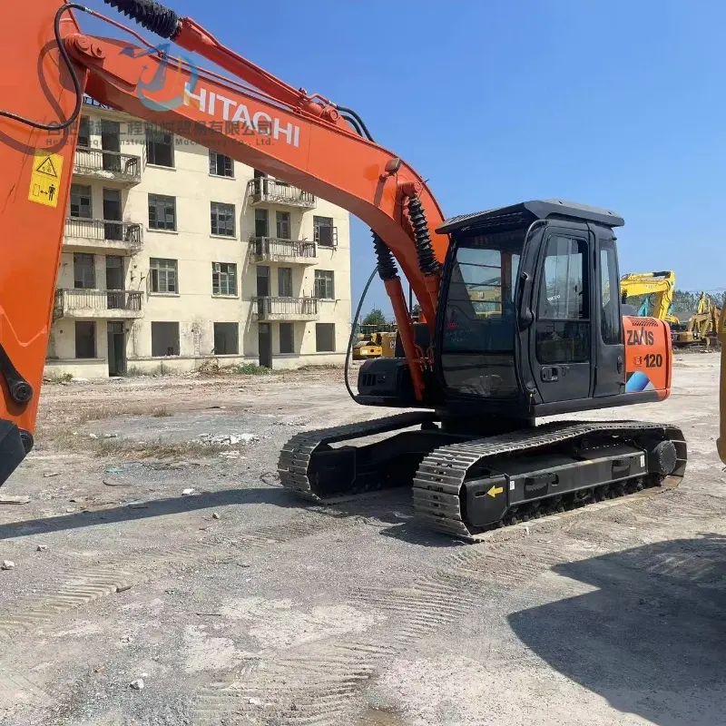 Powerful Used Hitachi ZX120 Medium Excavator Engineering Equipment