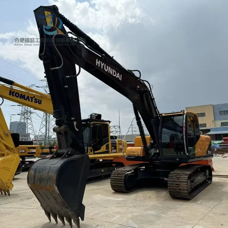 Sand Digging Excavator Used HYUNDAI 215-9S Crawler Machine For Sale