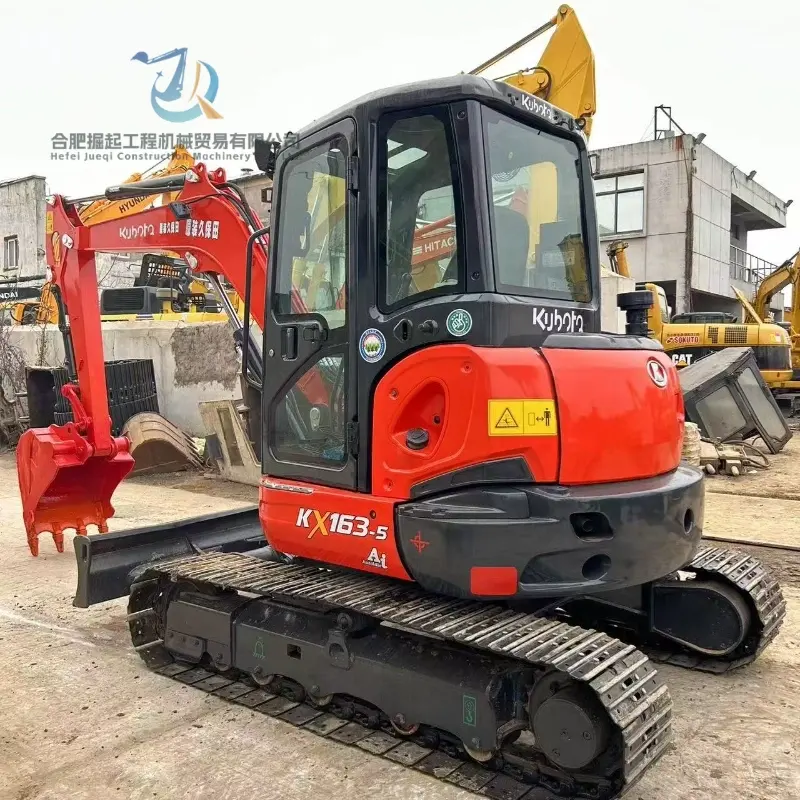 Small Hydraulic Used Excavator KUBOTA KX163-5 Low Price Global Supply