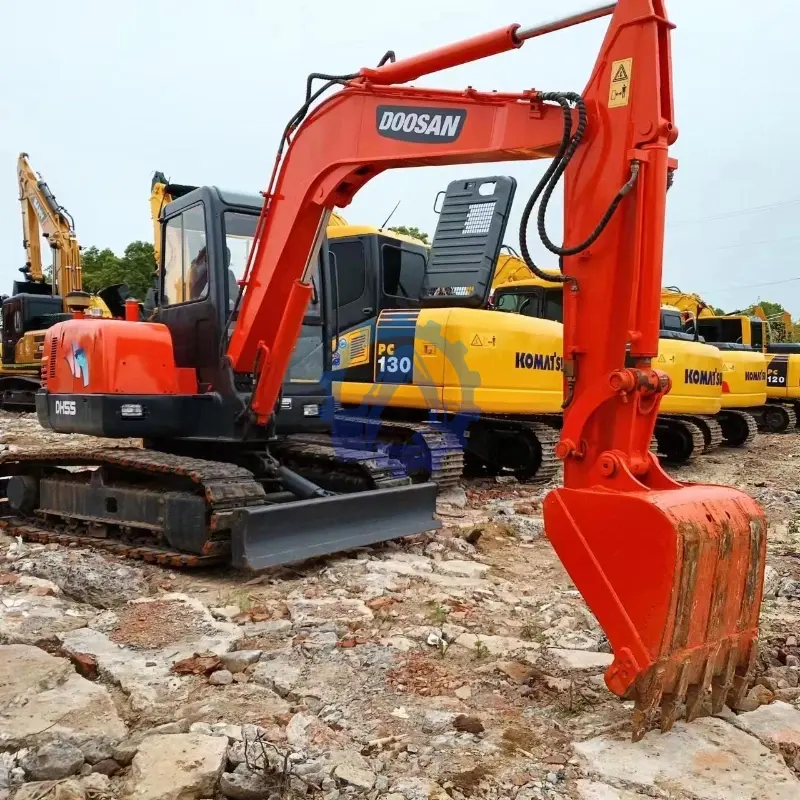 Doosan small used excavator DH55 5 ton hot sale Korea machine