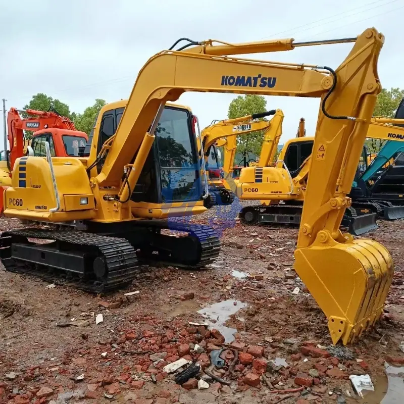 Low Price 6ton Mini Excavator Komatsu PC60-7 Excavator Used Komatsu PC60 Excavator For Sale