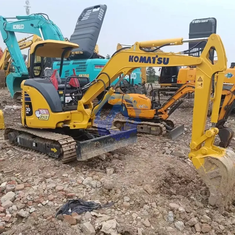 Original Used Mini Komatsu Excavator PC30 Garden Excavator Is In Good Condition And Sold At Low Price