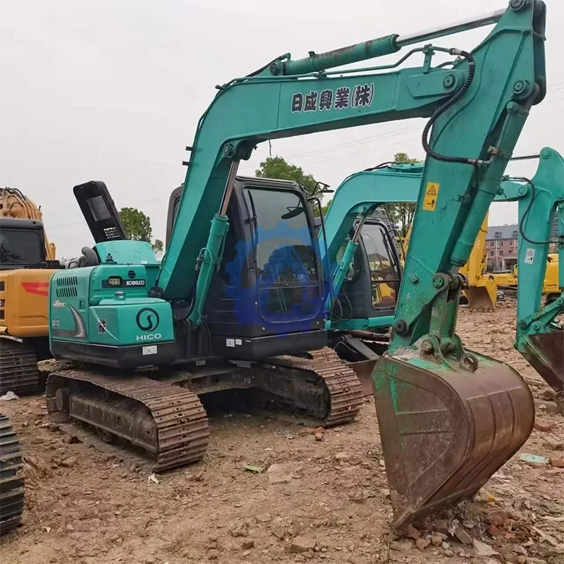 7ton Used Mini Excavator Kobelco SK75 China-made Digger Kobelco SK75