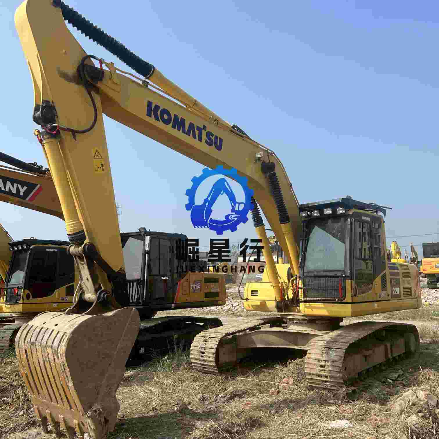 used original excavator komatsu pc220 in site62304-5