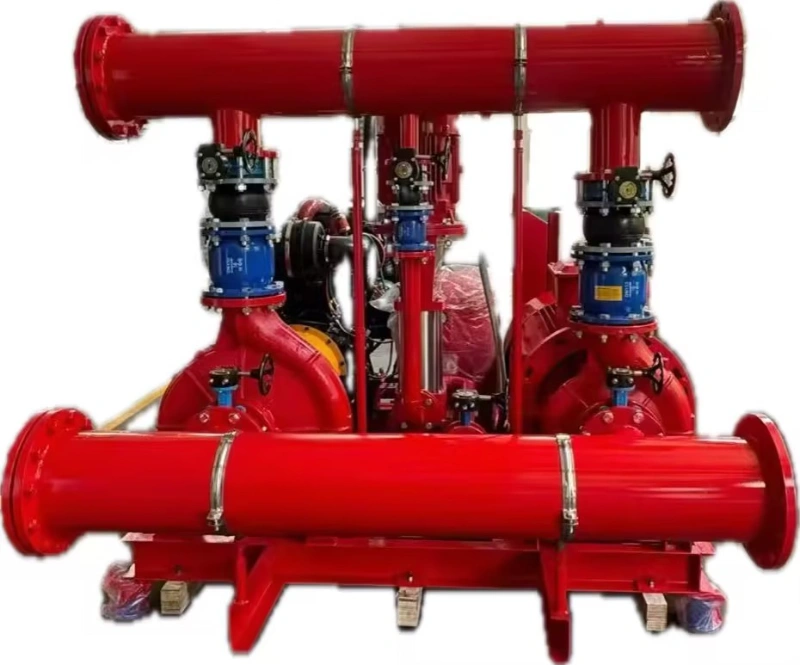 Diesel engine pump and fire pump combination