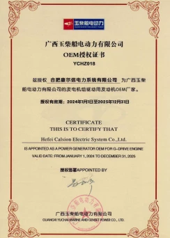 GUANGXI YUCHAI OEM Certification