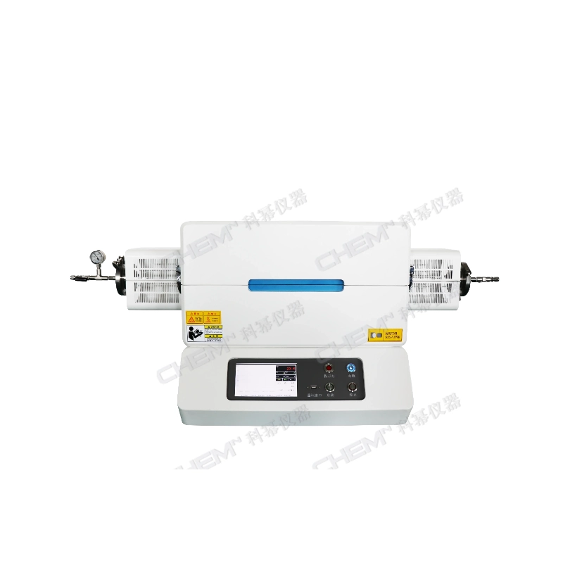 1200 Degree Electric Heating High Temperature  Vacuum Horizontal Tube Furnace Factory