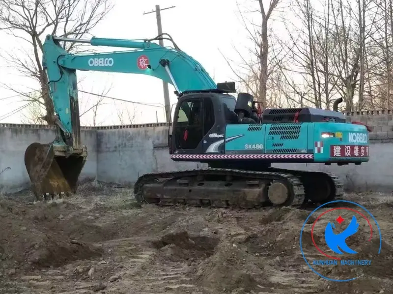 Kobelco Sk460 Crawler Excavator Digger 46ton Heavy Used Excavators China Supplier