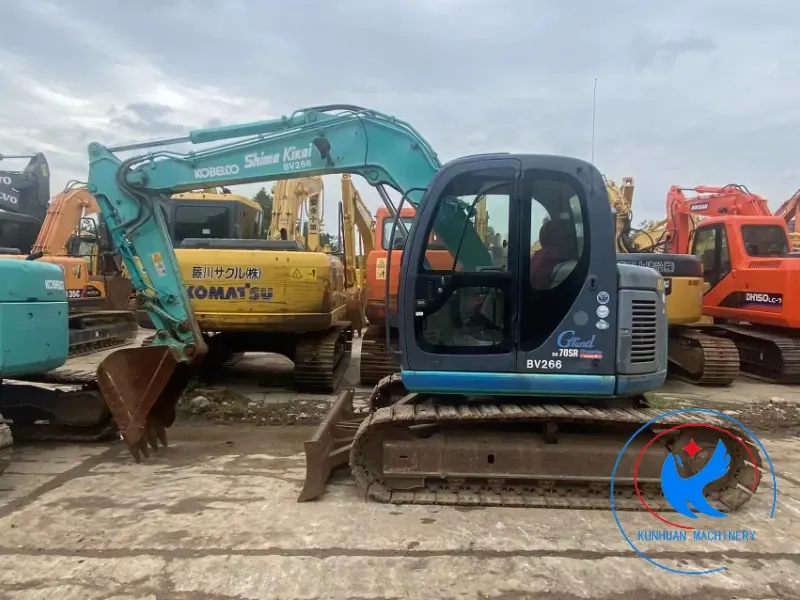 Original Used Kobelco Sk70sr Crawler Excavator 7 Tons Excavator Engineering Machinery