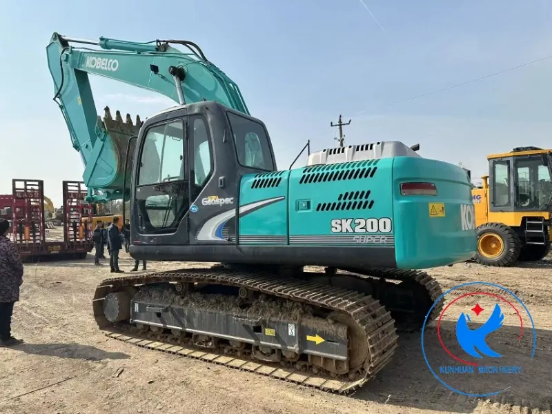 Used Excavator Kobelco Sk200 Original Digger Secondhand 20t Construction Machinery