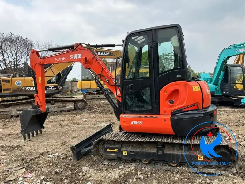 Used Kubota KX155 red Excavator for sale at low price (2)