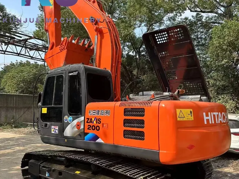 Escavadeira Hitachi 200-6 usada de 20 toneladas, equipamento pesado a preços baixos