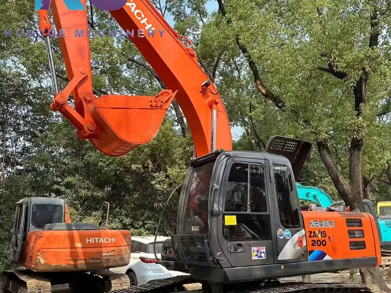 Escavadeira Hitachi 200-6 usada de 20 toneladas, equipamento pesado a preços baixos