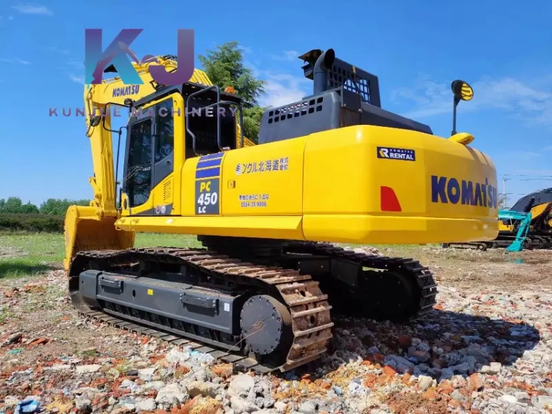 Excavadora Komatsu PC450-8 de 45 toneladas usada con sistema hidráulico