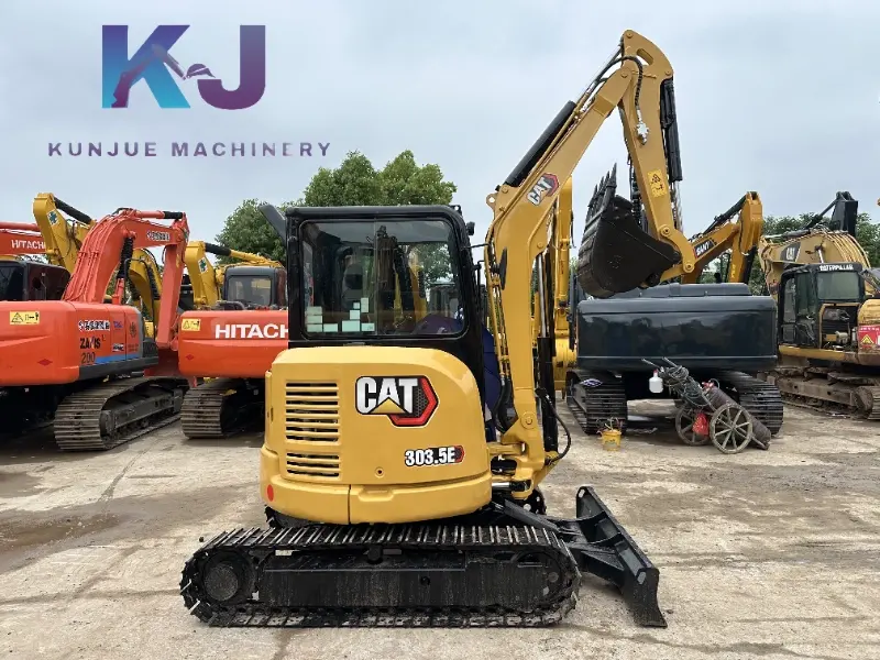 90% Novo Usado CAT 303.5E 3.5ton mini Escavadeira