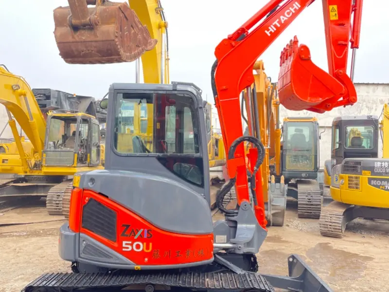 95% new 5 ton htiachi zx50u excavator used hitachi excavator