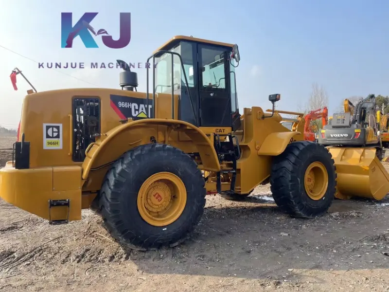 Хорошие рабочие тяжелые погрузчики б/у Caterpillar Cat 966h колесный погрузчик