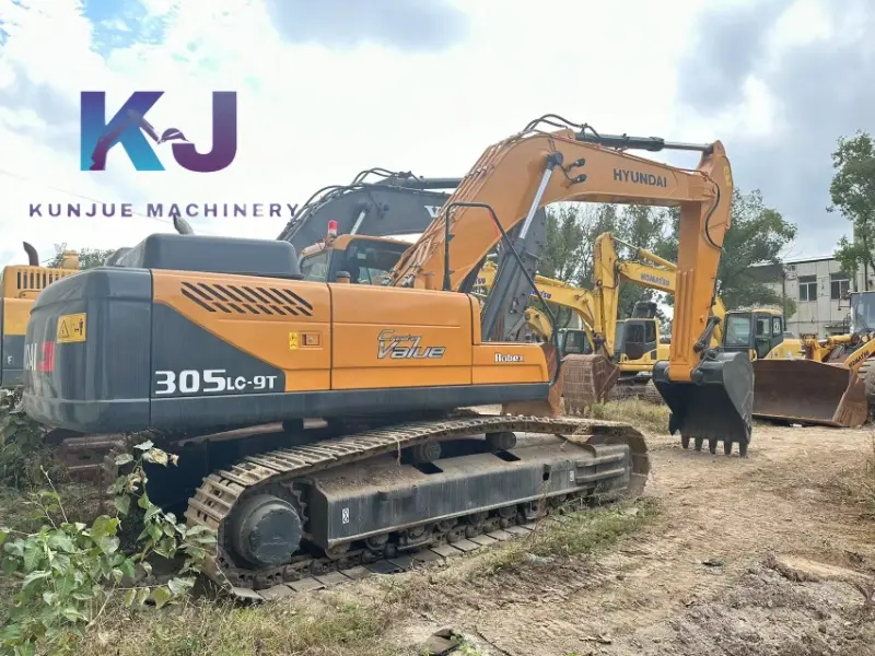 High Performance Used Hyundai 305 Excavator 30 Ton Digger for sale