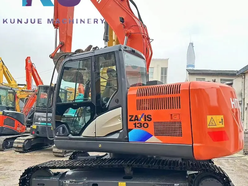 Горячая продажа б/у экскаватор Hitachi Zaxis 130-5A гусеничный гидравлический экскаватор