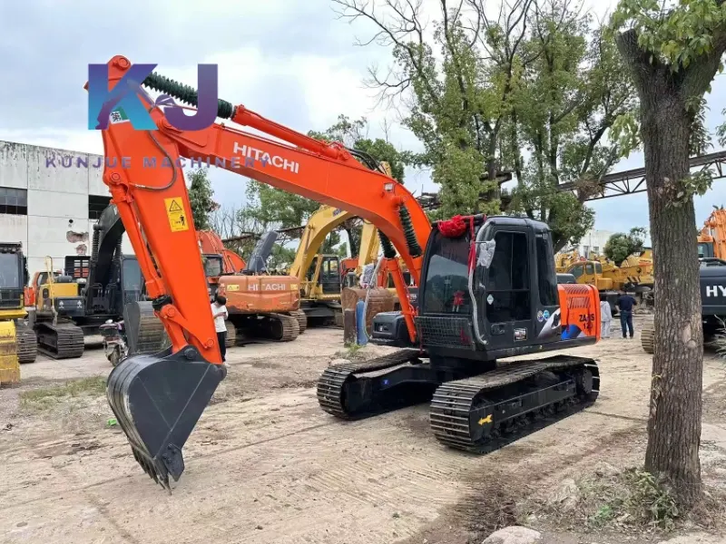 حفارات زاحفة متوسطة الحجم من طراز Hitachi Zx120 يابانية أصلية سعة 12 طنًا