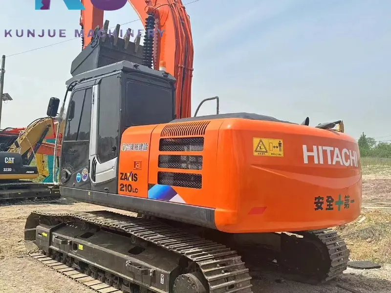 Низкая цена 21 тонна б/у экскаватор Hitachi 210 гусеничный экскаватор