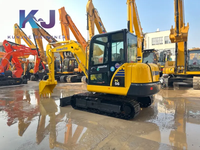 حفارات KOMATSU PC56 مستعملة بسعر منخفض للبيع (1)