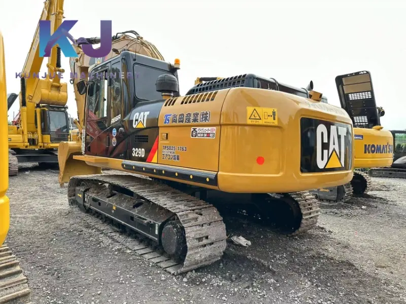 Excavadora Cat 329D2L usada original de Caterpillar, excavadora grande Cat de 29 toneladas