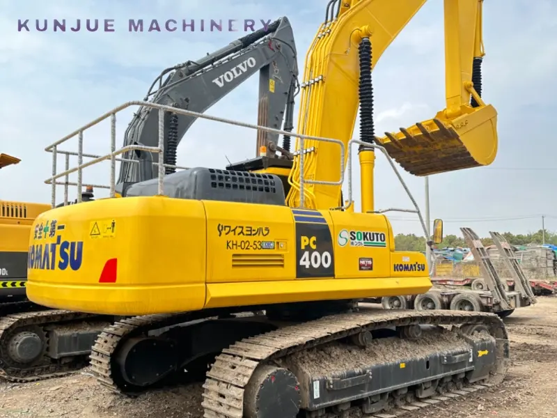 حفارة زاحفة Komatsu PC400-7 مستعملة أصلية لتحريك التربة