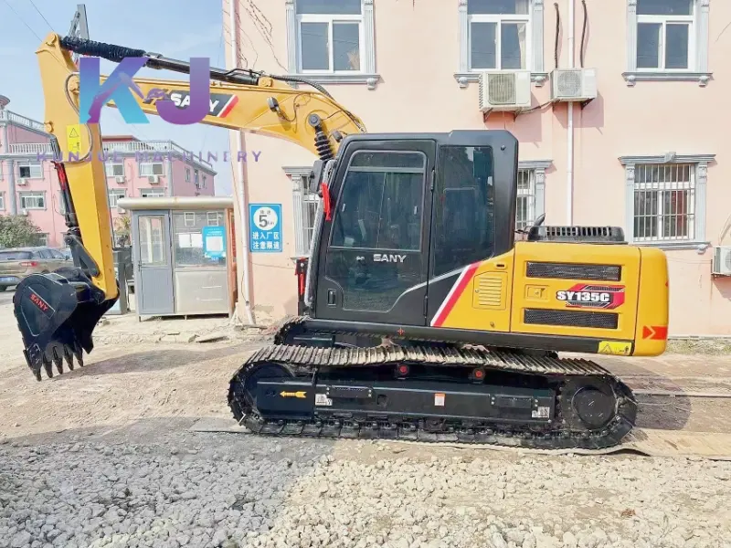 Excavadoras de cadenas de bajo consumo de combustible SANY 135C 13TON de segunda mano