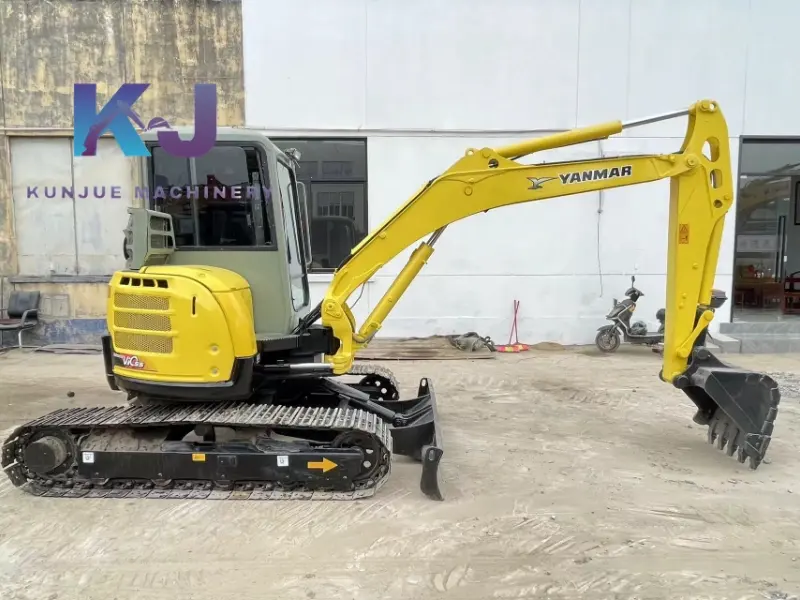 Excavadora Yanmer vio55b de segunda mano, miniexcavadora de 5,5 toneladas con motor Yanmer