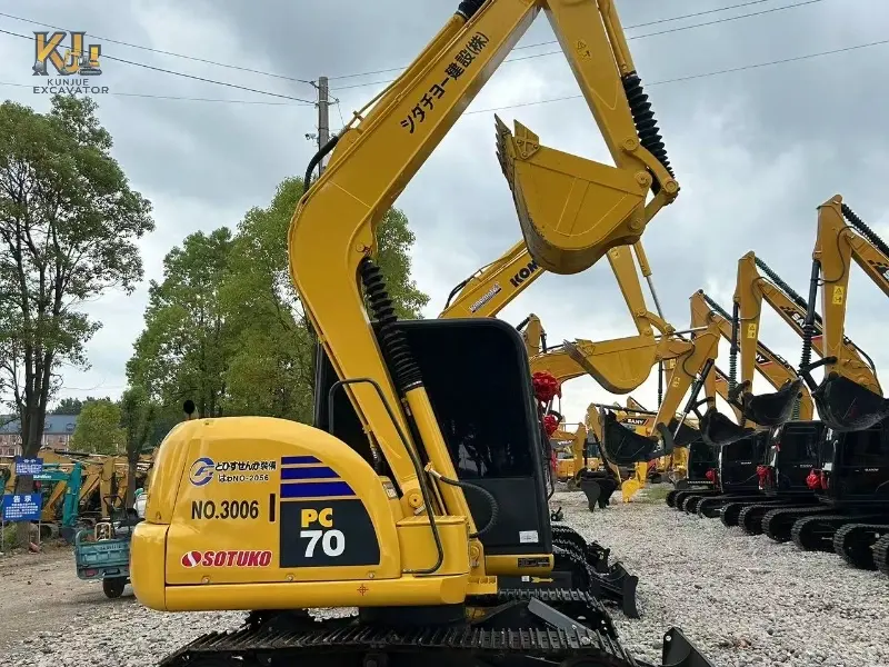 Good Condition Used PC70-8 Excavator Agricultural Machine Global Supply