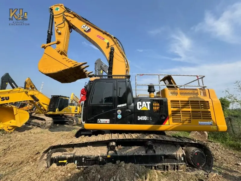 Heavy Duty Second-hand Caterpillar 349D2 Machine 50Ton Leveling Grade Kit Durable Solution