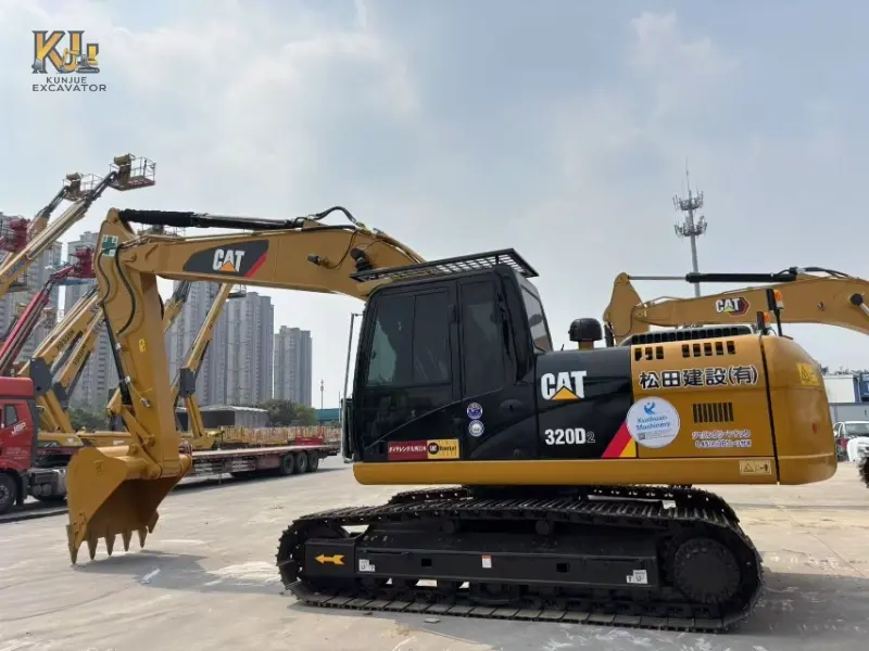 Low Price Used Cat 320D2 Excavator 21Ton ECO Mode 15.9LH Fuel Consumption Supplier Solution