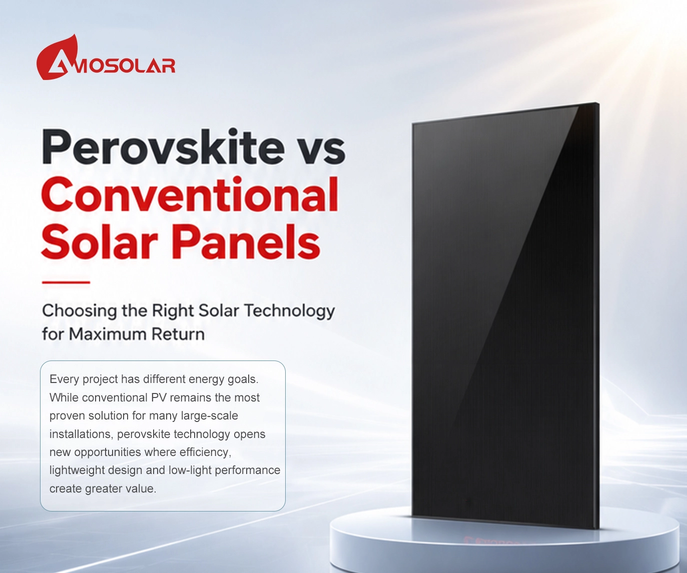 Perovskite vs Conventional Solar Panels