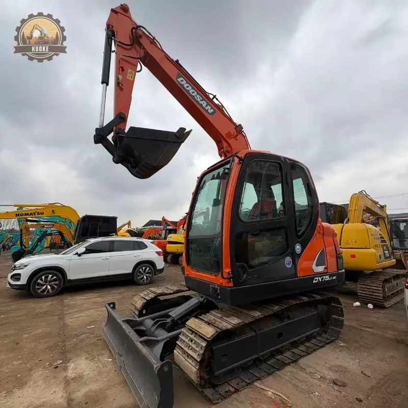 Competitive Price Used Doosan DX75 Small Hydraulic Excavator
